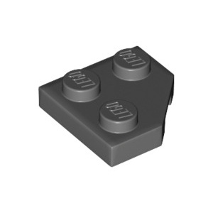 [樂磚庫] LEGO 26601 楔形 平版型 深灰色 2x2 6164073