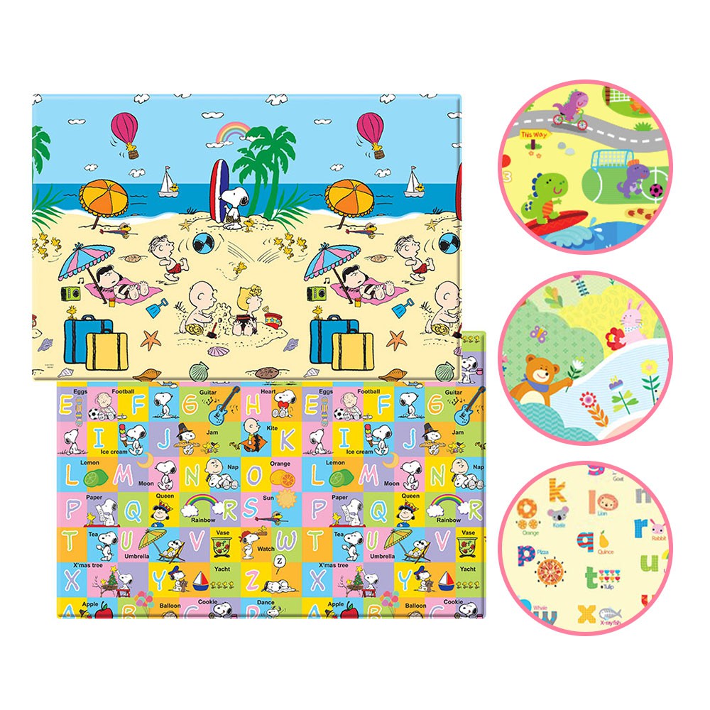 【韓國Baby Care Crown】PVC雙面爬行遊戲墊 爬行墊 寶寶地墊 遊戲地墊 寶寶爬行地墊