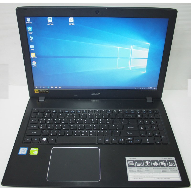 [崴勝3C]二手 八核獨顯 Acer E5-576G i5-8250U/4GB/MX130/256GB SSD/W10