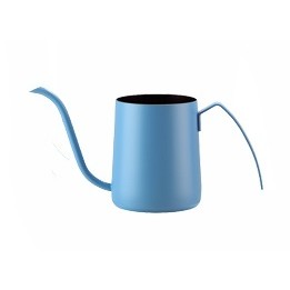 新品上市@寶馬350ml掛耳式手沖壺(藍色) 正18/8不鏽鋼SUS304細口壺 適用電磁爐、黑晶爐、紅外線爐、瓦斯爐