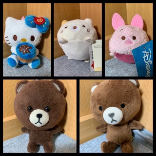 【SALT LIGHT】Hello Kitty 凱蒂貓 角落生物 趴姿款 迪士尼 小豬 Tom Bear 玩偶 娃娃