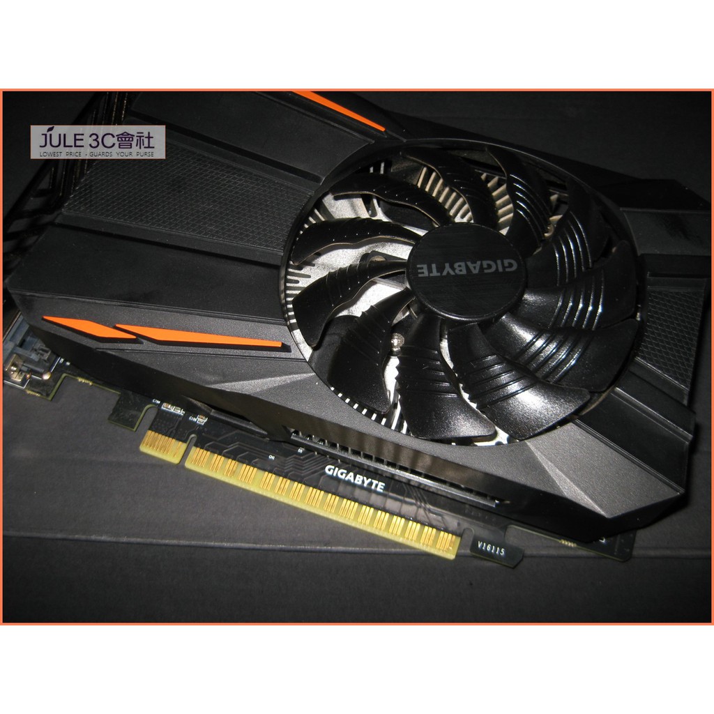 JULE 3C會社-技嘉 GV-N1050D5-2GD GTX1050 DDR5/2G/大渦輪/良品/PCIE 顯示卡