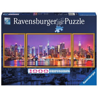 德國Ravensburger 維寶拼圖 紐約夜景(三片)(1000P) RV19792