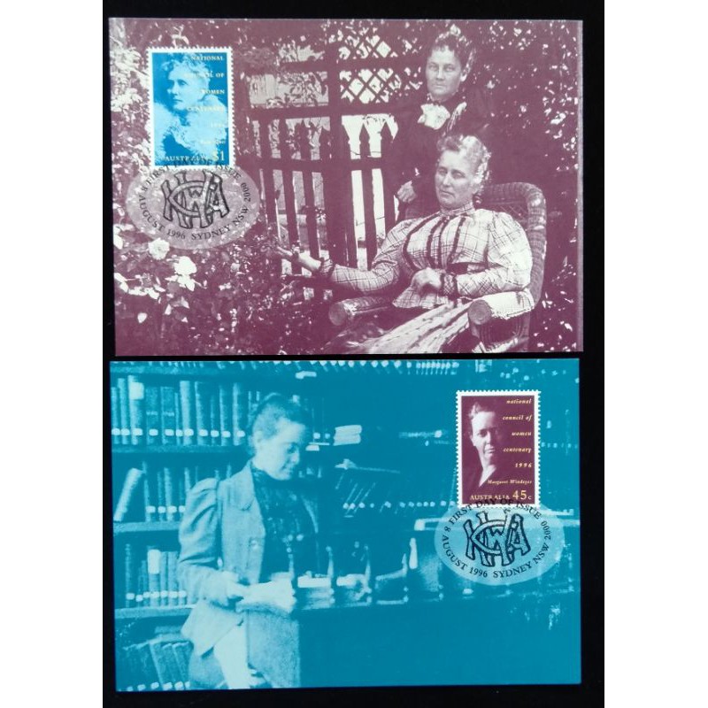 澳洲婦女協會百年紀念郵票原圖卡1996年發行特價