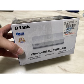 全新未拆 D-Link友訊 DES-1008A 8埠100M節能交換器