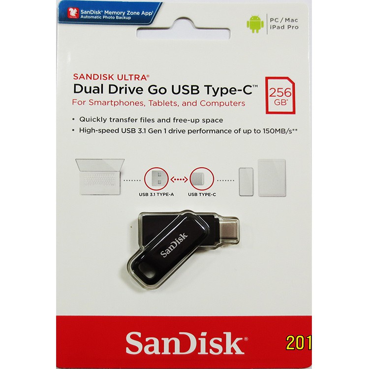 Sandisk 晟碟 Ultra Dual GO Type-C/USB3.1  雙用隨身碟 (原廠 5年保固)