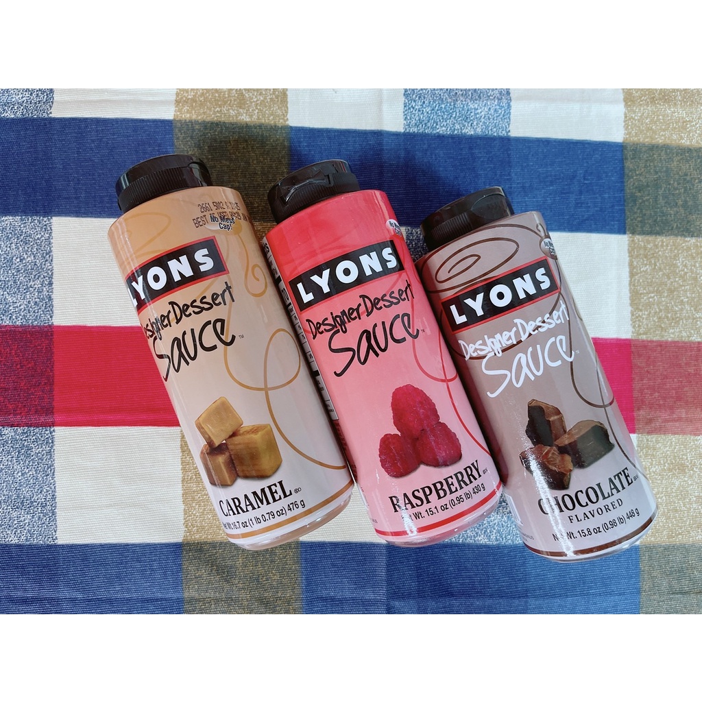 【美食獵人】 LYONS 經典設計師裝飾醬 焦糖風味 小紅莓風味 巧克力風味