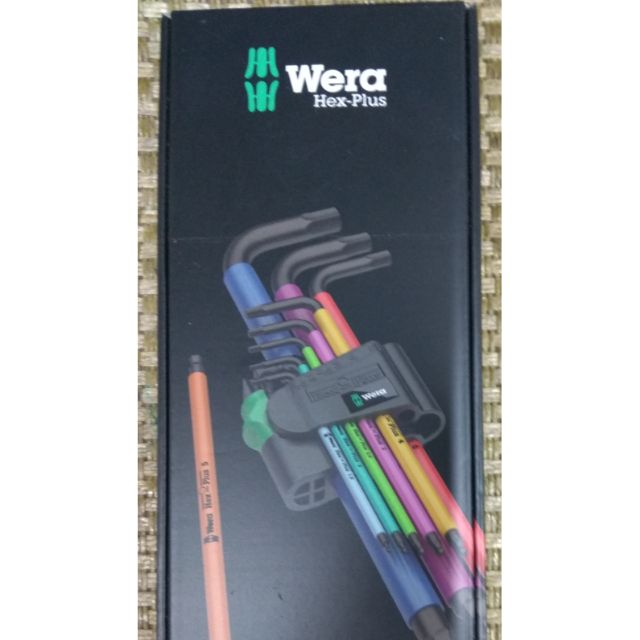 含稅價 德國 Wera 950 SPKL/9 SM N SB Multicolour 彩色版 六角扳手(球頭) 9件組