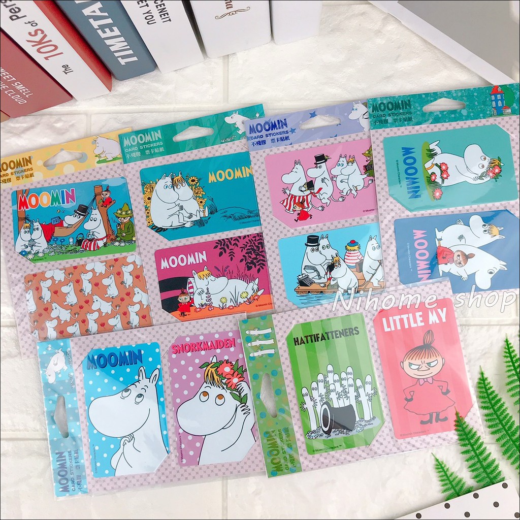 嚕嚕米 Moomin【票卡貼紙】票卡貼 休閒嚕嚕米 可兒 小不點 悠遊卡 一卡通 icash 貼紙 不殘膠 卡片貼紙