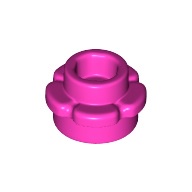 磚家 LEGO 樂高 深粉紅色 1x1 Plate Round 薄板 圓形 花 附花型邊緣 花瓣 花朵 小花 24866