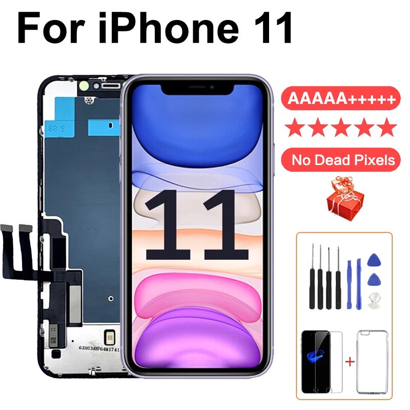 原廠送拆機工具+手機殼 適用於 Iphone 11 TFT 蘋果熒幕總成/液晶屏幕/液晶螢幕/屏幕總成 100%測試發貨