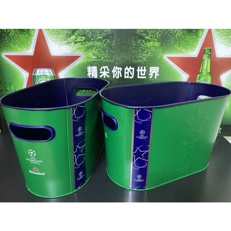 海尼根 Heineken 歐冠限定 歐冠杯 歐冠盃 加厚 金屬 冰桶 提籃 居酒屋 燒烤店 PARTY KTV 露營用品