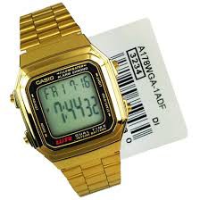 CASIO_卡西歐 復刻 金色 方形 電子錶 33mm 男錶 女錶 中性錶 A178WGA-1A 852