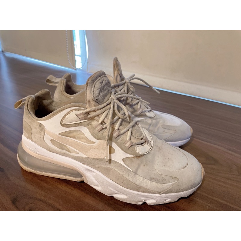 「二手」尺寸us8.5 uk6 40現貨 Nike Air Max react 270 奶茶色CJ0619-102