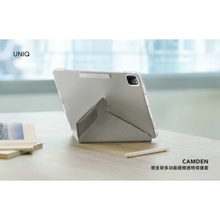 【現貨供應】UNIQ Camden系列 抗菌磁吸設計帶支架多功能透明保護套 iPad Air 4、 Pro11