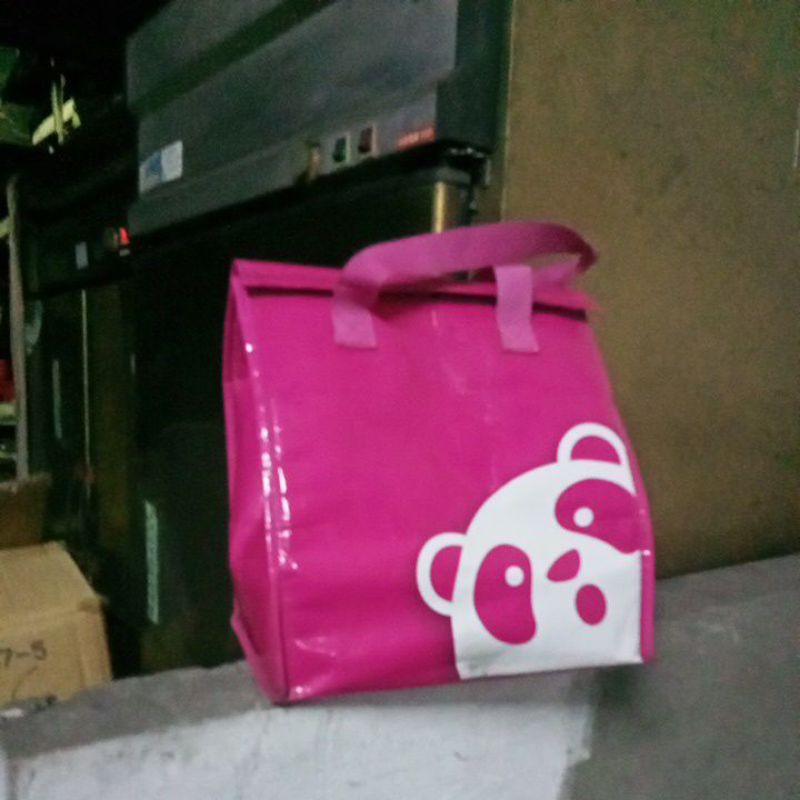 Foodpanda熊貓外送保溫提袋官方正品｛限量全新 ｝可放六杯架前踏板可放代替小箱