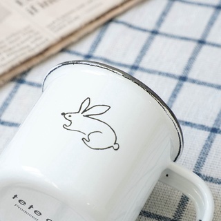 🚚現貨🇯🇵日本直送 琺瑯咖啡杯 義式濃縮咖啡 80ml 馬克杯 北極熊/兔子 蜂蜜糖漿 早午餐 醬料杯 佐倉小舖