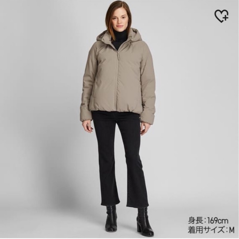 UNIQLO hybrid 羽絨外套 Beige(s號)