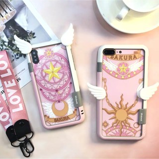 庫洛魔法使小櫻小可月亮魔法陣iphone手機保護殼 整組 背板手機膜保護貼 蝦皮購物