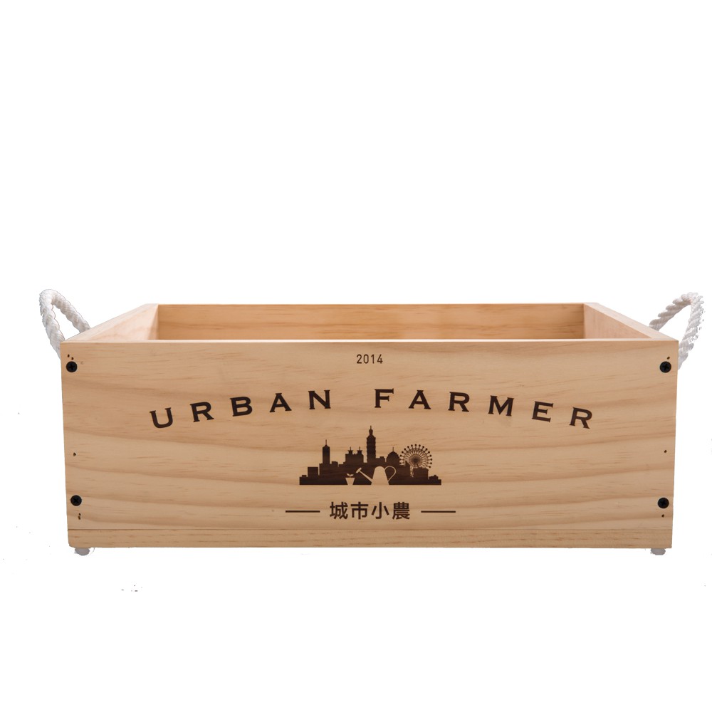 Urban Farmer 城市小農田園樂栽培原木箱植物栽培收納置物雲杉木純手工天然材質無防腐劑無化學藥劑 蝦皮購物