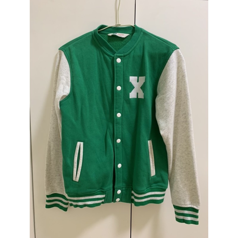 二手H&amp;M棒球外套 綠色休閒外套 外套
