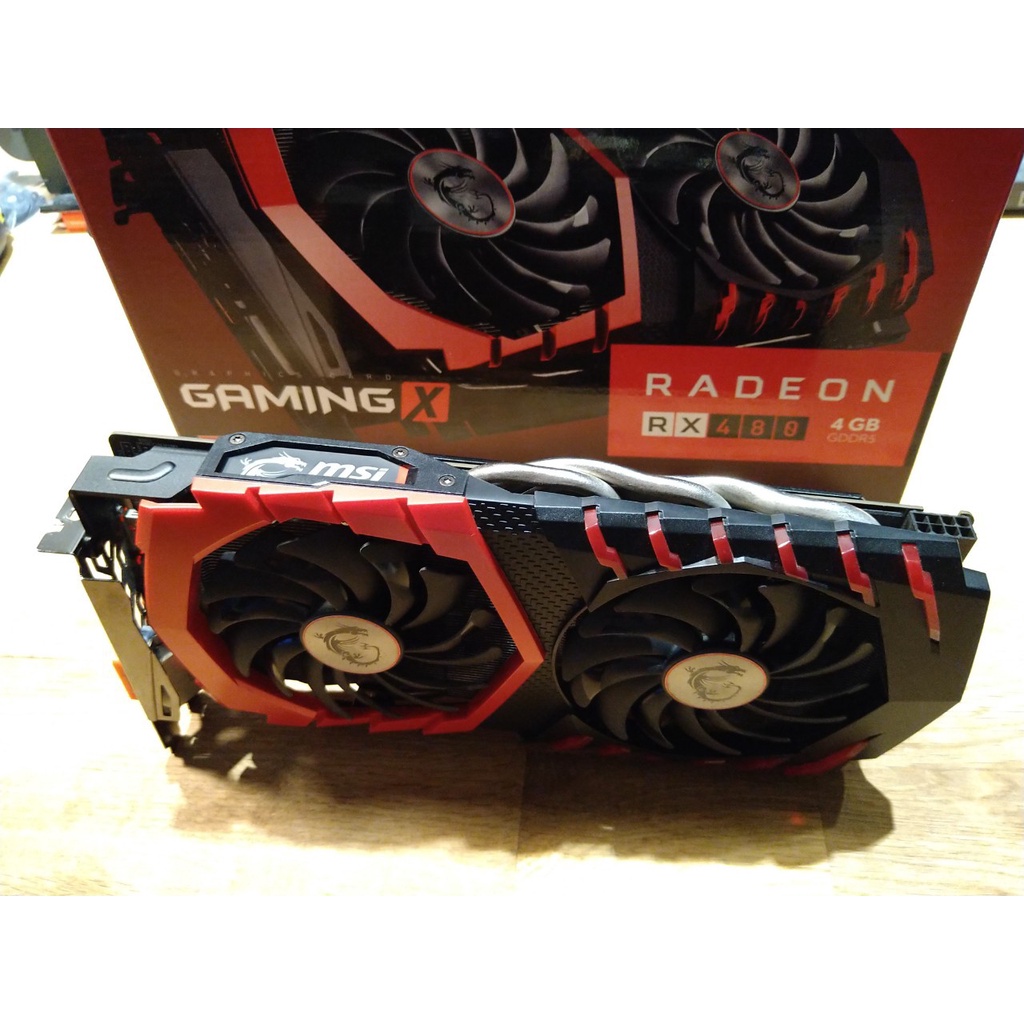 🚀微星 RX480 GamingX 4G顯卡 免運原盒序號 吃雞輕鬆高開贏470 570 1650 1060 3g非礦卡