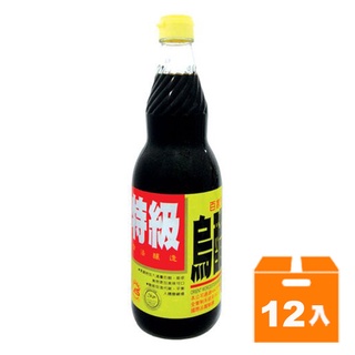 百家珍特級烏醋600ml (12入)/箱【康鄰超市】