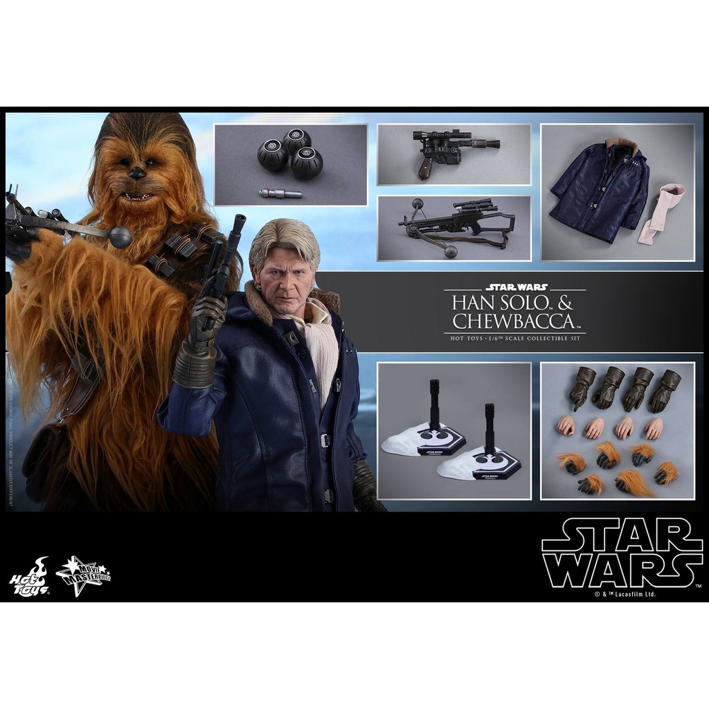 野獸國 Hot Toys – MMS376 –《 星際大戰 》 韓索羅 &amp; 丘巴卡 Star Wars 非 MMS263