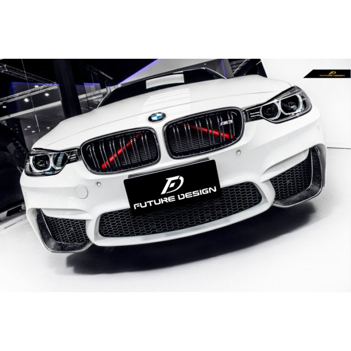 【Future_Design】BMW F30 F31 台規 M3 保桿專用 P款 卡夢 前保飾版 定風翼 下巴