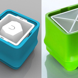 POLAR ICE 極地冰盒 - 方竹系列 雙個超值組 (藍+綠) -《威士忌冰球製造》