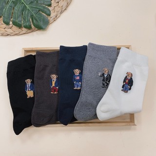 男襪 長筒襪 韓國襪子 韓國男襪 熊熊襪子 小熊男襪