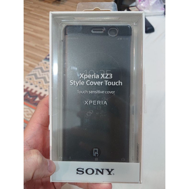 SONY XZ3 SCTH70 智慧視窗保護套 銀白/灰 索尼 原廠手機套