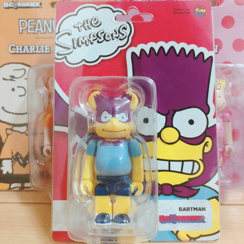 Be@rbrick Simpsons 辛普森 bartman 霸子 蝙蝠俠 100% 全新 未拆 盒裝