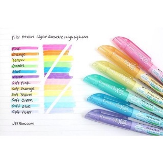Pilot 百樂 FRIXION light 可擦式 魔擦螢光筆 擦擦筆 6色入 盒裝SFL-60SL