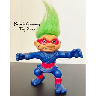 VTG 1992 Hasbro battle trolls 忍者 稀有 90s 戰鬥醜娃 古董玩具 巨魔娃娃 幸運小子