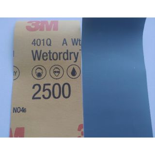 正品 3M 401Q #2500目 水砂紙 模型 汽車美容 研磨 拋光 補漆 特細沙紙 10片1組