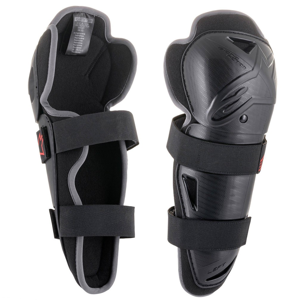 【德國Louis】Alpinestars 摩托車騎士護膝 A星黑紅配色CE認證人體工學透氣膝蓋護具編號20019099