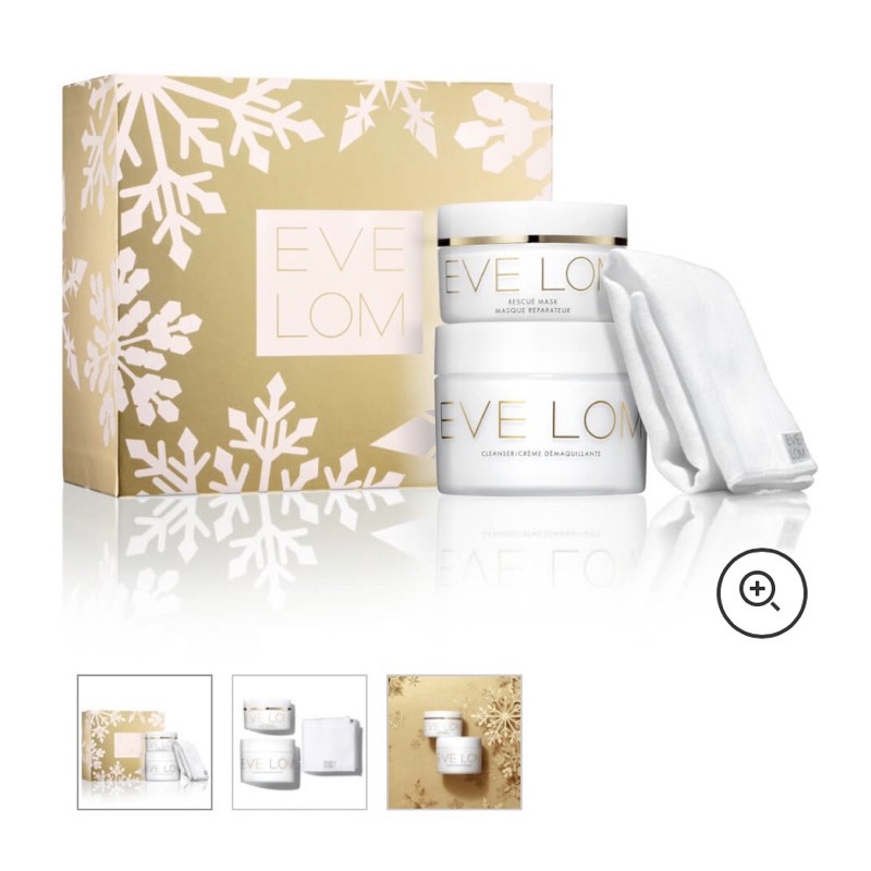 免運EVE LOM （共300ml)聖誕禮盒組 卸妝霜 面膜組