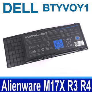 戴爾 DELL BTYV0Y1 9芯 . 電池 Alienware M17X R3 R4 MX 17xR3 17xR4