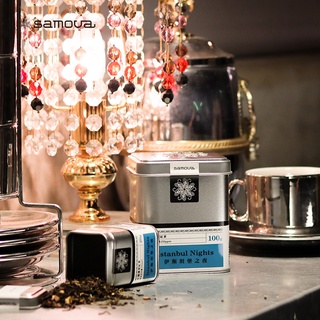 【samova 歐洲時尚茶飲】薄荷紅茶/含微量咖啡因/伊斯坦堡之夜 (Tea Tin馬口鐵系列)