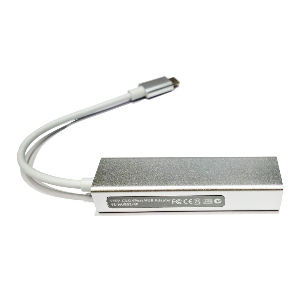 品名: 免驅鋁合金Type-c USB3.0 4埠HUB高速集線器(顏色隨機) J-14662