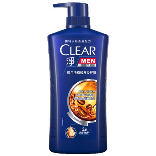 CLEAR淨 男士去屑洗髮乳(強韌健髮淨爽型) 750g【家樂福】