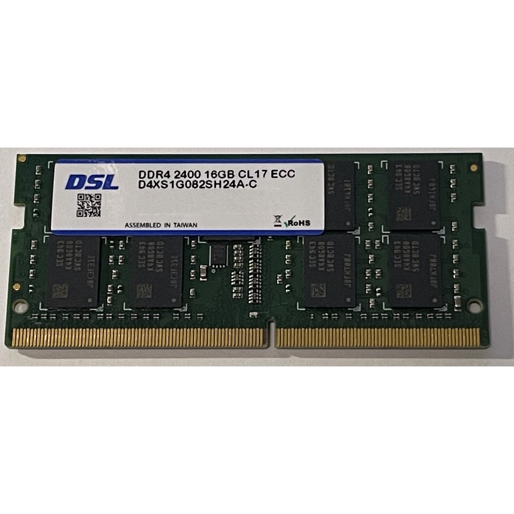 [DDR4-2400 ECC]Samsung 頂級顆粒，全新品 終生保固 16GB 16G 筆電 SO-DIMM ECC