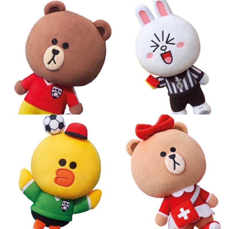 【RG】香港熊大兔兔Line FRIENDS明星隊套裝 娃娃 裝飾