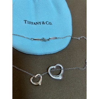 降⬇️二手 Tiffany & co 雙心項鍊（玫瑰金+銀）有購證
