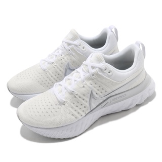 =CodE= NIKE W REACT INFINITY RUN FK 2 編織慢跑鞋(白銀) CT2423-102 女