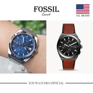 美國FOSSIL EVERETT系列腕錶三眼計時錶-手錶男錶女錶生日禮物情人節禮物父親節禮物運動錶賽車錶