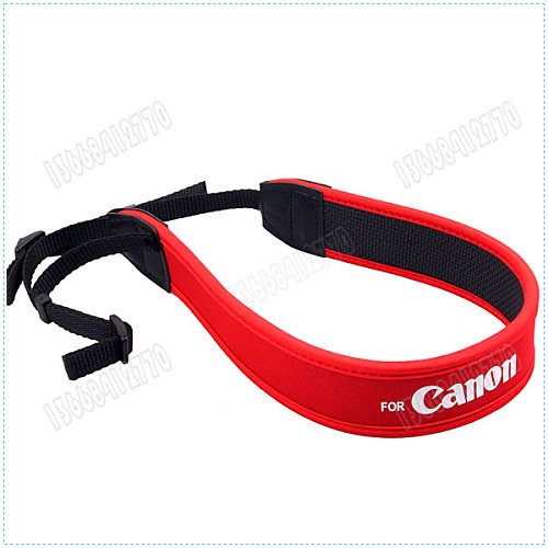 幸運草@For CANON 佳能 數位相機專用減壓背帶，紅色版 寬版加厚設計 單眼相機肩帶
