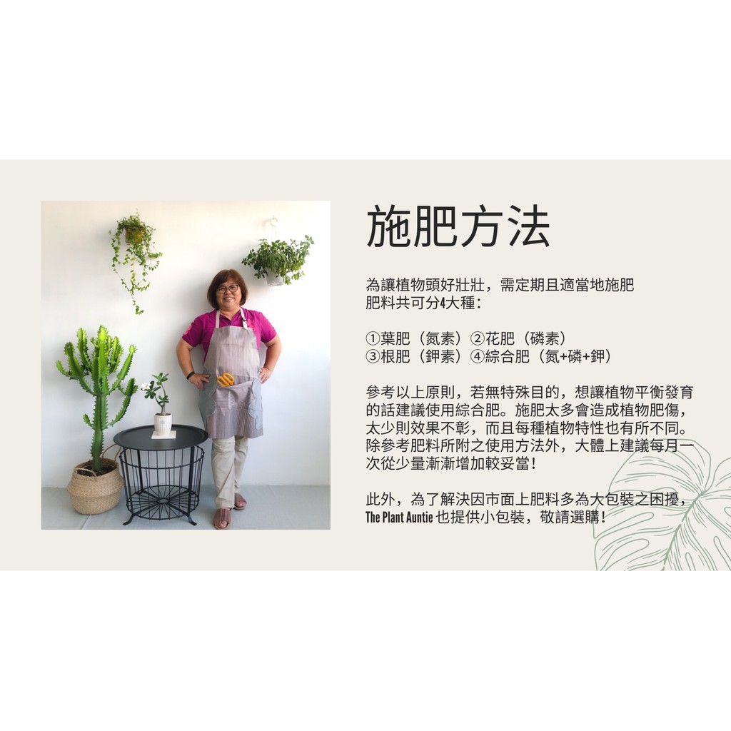 植物阿姨 綜合有機質肥 100g 肥料施肥植物阿姨室內盆栽療癒多肉園藝仙人掌綠色有機有機肥 蝦皮購物