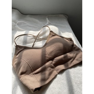 【Some3】-大胸保證不易掉/細肩帶背心/小可愛/內衣👙(黑/白/卡其現貨)